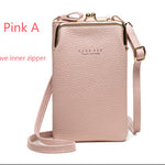 Fashion Lychee Pattern Crossbody Bag - Solid Color PU Leather Diagonal Shoulder Bag