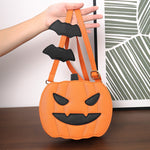 Funny Pumpkin Halloween Crossbody Bag – Cute PU Shoulder Bag for Women