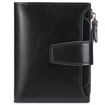 New Casual Soft Leather Ladies Wallet - Anti-Theft RFID Microfiber Retro Style