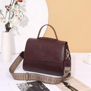 Tote Large Capacity Portable Fashion Shoulder Bag – Genuine Leather All-match Handbag for Women