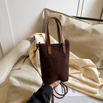 Women's Retro Leopard Print Crossbody Bag – Autumn Winter Suede Shoulder Phone Bag, Stylish PU Handbag
