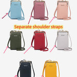 Fashion Lychee Pattern Crossbody Bag - Solid Color PU Leather Diagonal Shoulder Bag