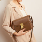 Women’s Retro Leather Shoulder Messenger Bag – Classic Crossbody Handbag for Daily Use, Vintage PVC Tote