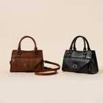 First Layer Leather Women’s Shoulder Crossbody Bag – Genuine Cowhide All-match Solid Color Casual Tote
