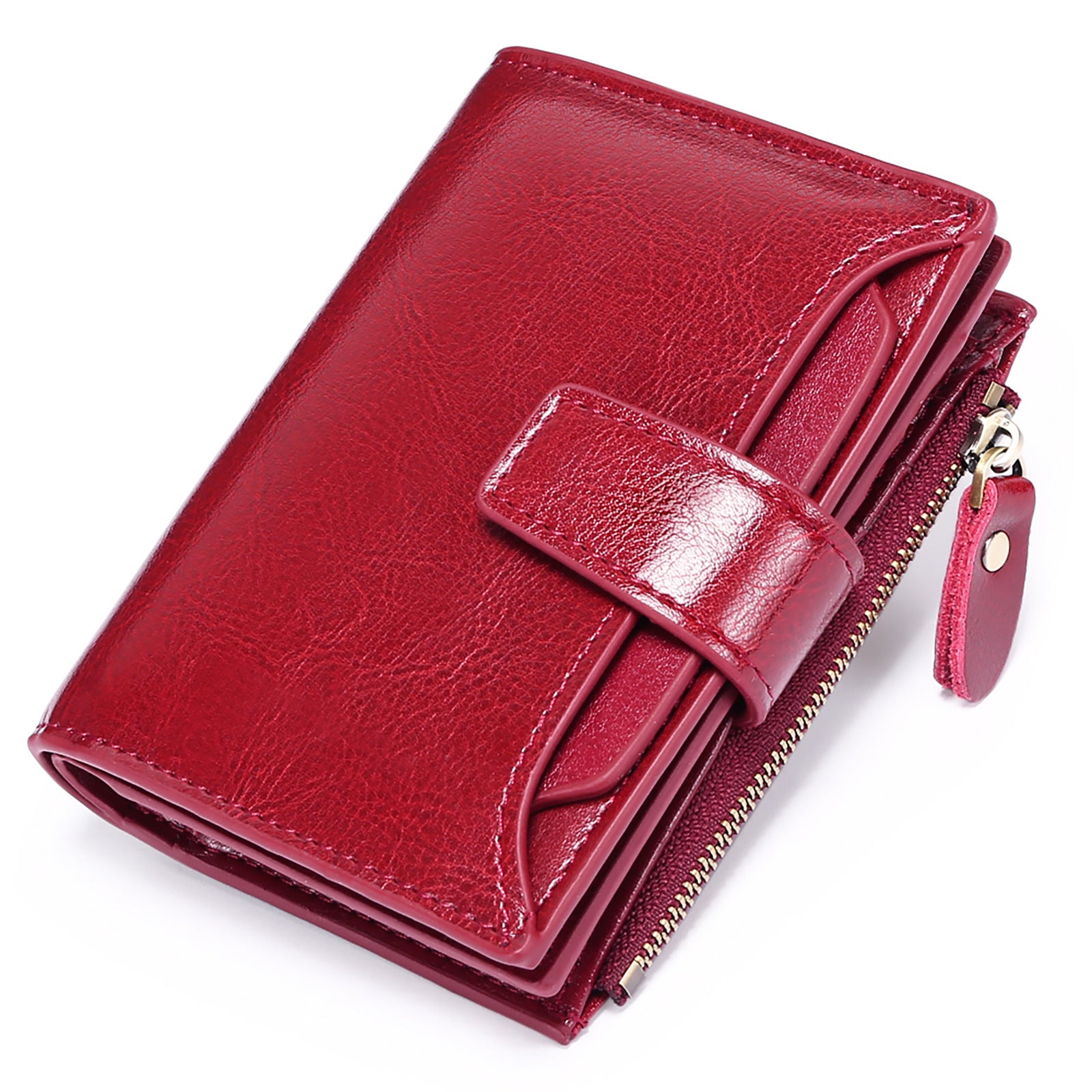 New Casual Soft Leather Ladies Wallet - Anti-Theft RFID Microfiber Retro Style