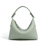 Genuine Leather Women’s Crossbody Bag – Soft Cowhide Dumpling Shape Shoulder Bag for Daily Use