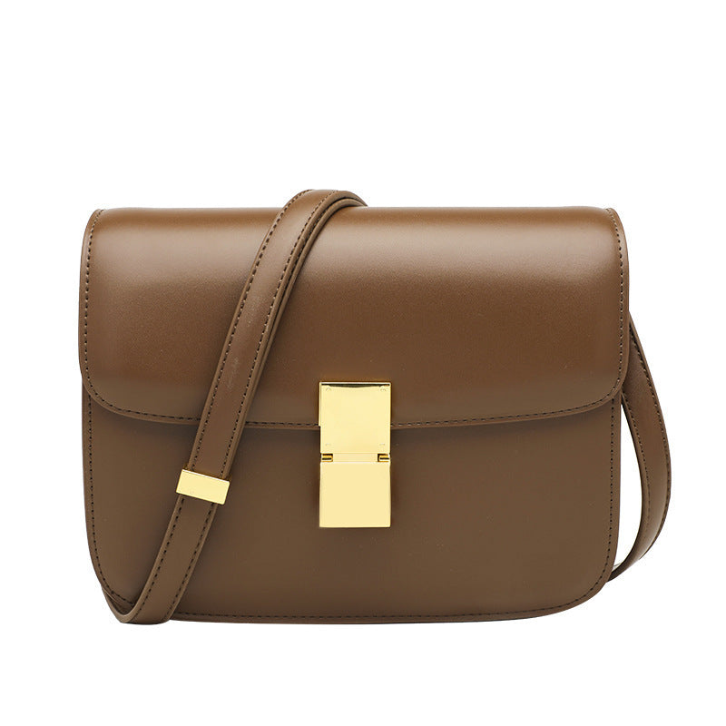 Women’s Retro Leather Shoulder Messenger Bag – Classic Crossbody Handbag for Daily Use, Vintage PVC Tote