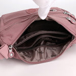 Nylon Crossbody Cloth Bag for Women – Large Capacity Multi-Compartment Lightweight Shoulder Bag