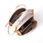 Literary National Style Round Crossbody Shoulder Bag for Women – Embroidered PU Leather, Small & Stylish