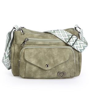 Flip Simple Large Capacity Shoulder Messenger Bag for Women – PU Leather Crossbody Tote