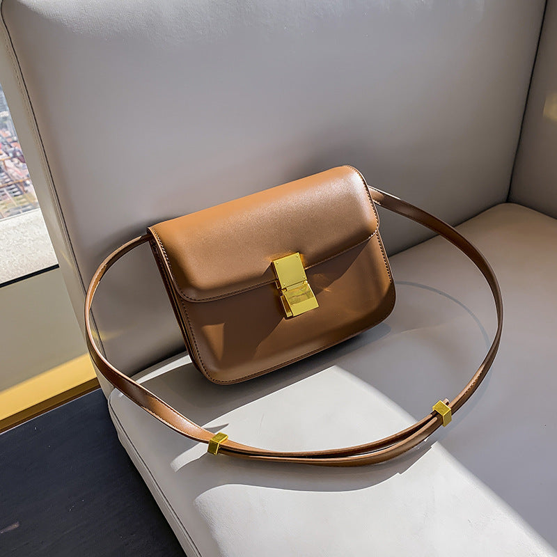 Women’s Retro Leather Shoulder Messenger Bag – Classic Crossbody Handbag for Daily Use, Vintage PVC Tote