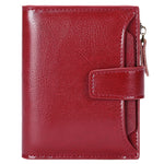 New Casual Soft Leather Ladies Wallet - Anti-Theft RFID Microfiber Retro Style