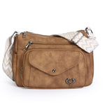 Flip Simple Large Capacity Shoulder Messenger Bag for Women – PU Leather Crossbody Tote