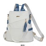Women’s Oxford Cloth Backpack – Stylish Anti-Theft PU Travel Bag, Casual Double Shoulder Schoolbag for Girls